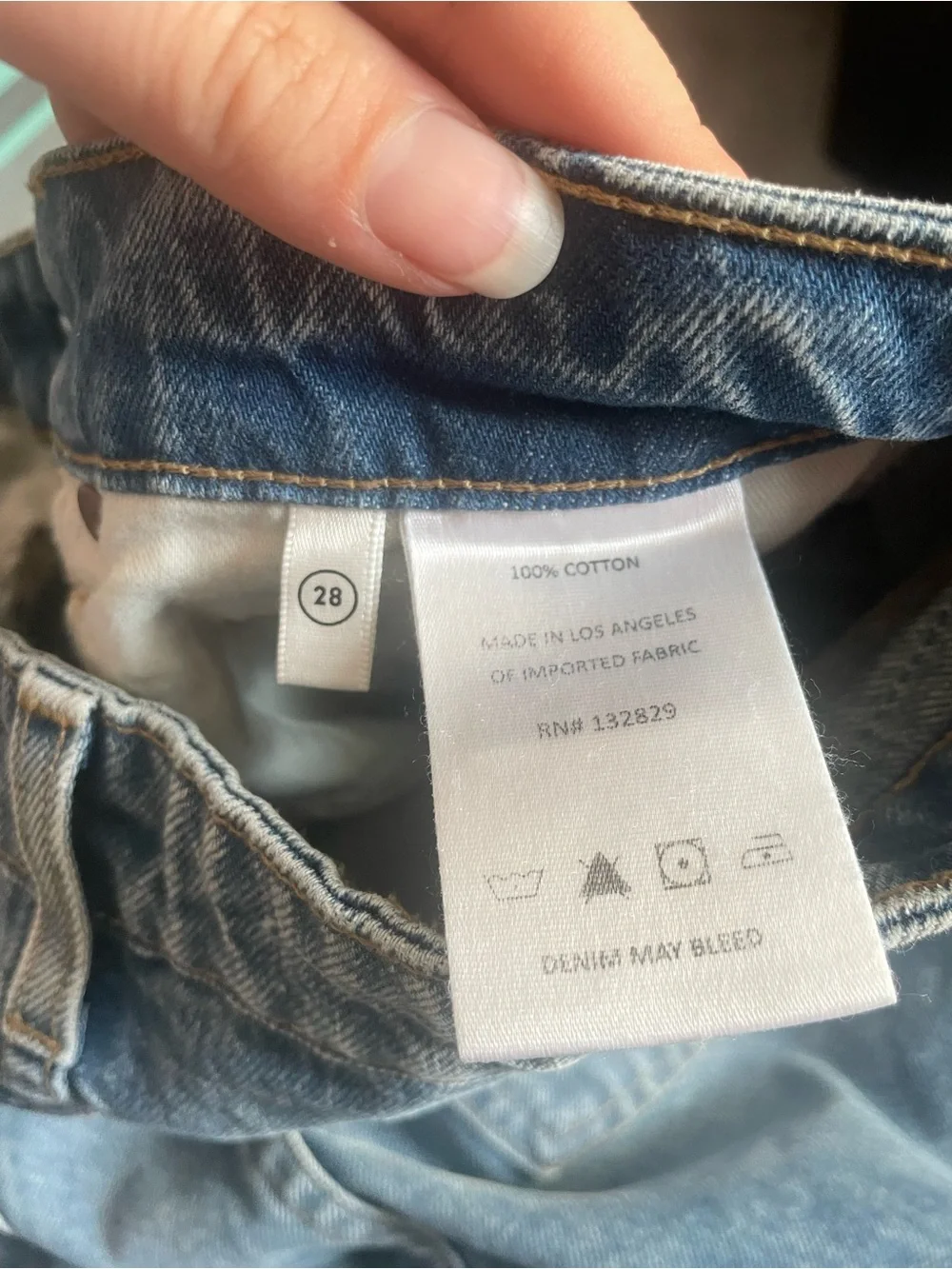 NWT GRLFRND Karolina High Rise Straight Crop Jeans Button Fly Light Wash 28